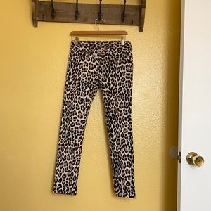 Kate Spade Leopard Print Jeans Size 26 Runs Small